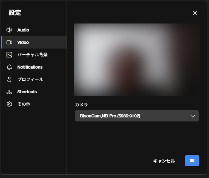 ウェブカメラの調整・テスト②