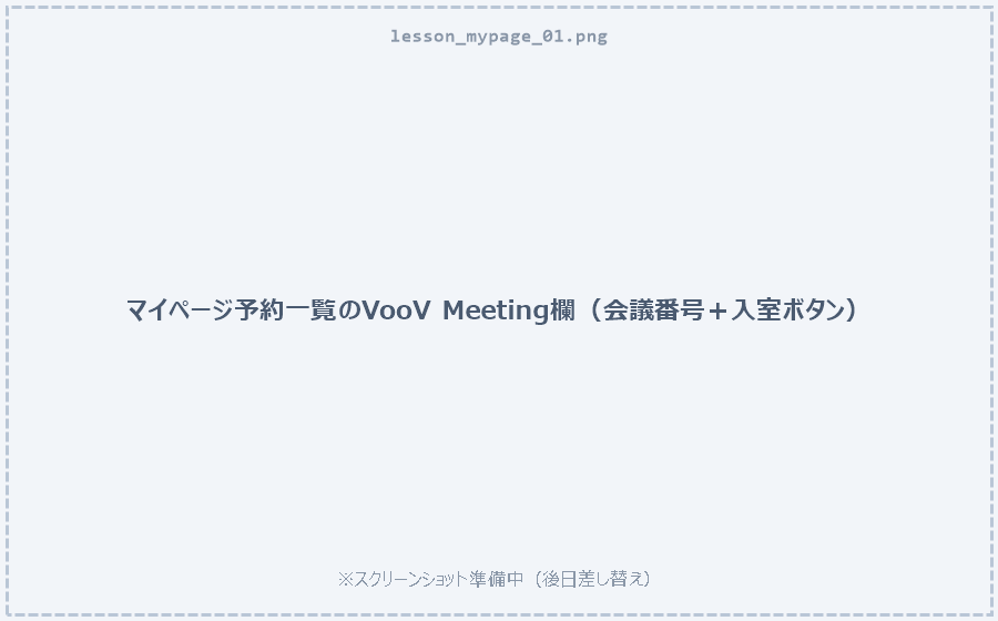 マイページの予約情報